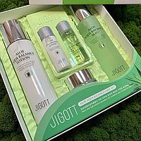 Набор увлажняющей косметики для лица с алоэ Jigott Aloe Aqua Balance Skin Care 3 Set