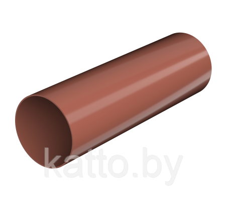 Труба водосточная Polivent 3,0м диаметр 82мм Красный