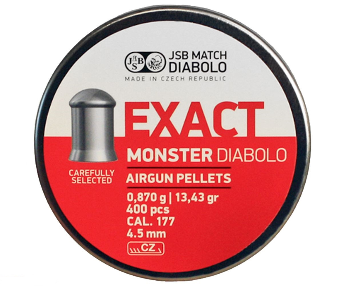 Пули пневматические EXACT Monster Diabolo 4,5 мм 0,87 грамма (400 шт.).