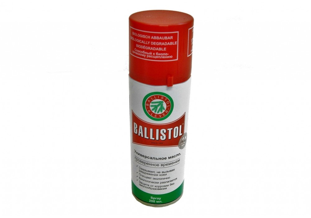 Универсальное оружейное масло Ballistol, спрей 200ml. - фото 2 - id-p166208403