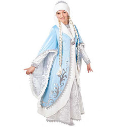Карнавальный костюм для взрослых Снегурочка Премиум 3007 к-18 / Пуговка