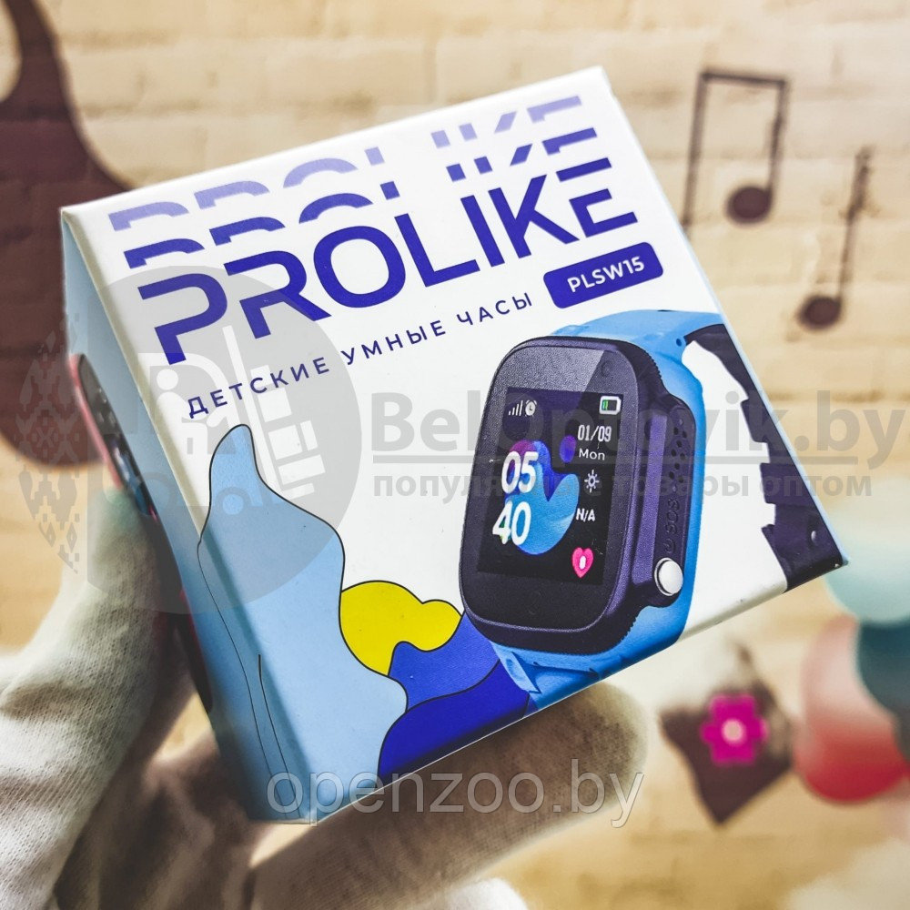 Смарт часы Prolike PLSW15PN, детские, цветной дисплей 1.44, 400 мАч Розовые с черным - фото 9 - id-p164300633