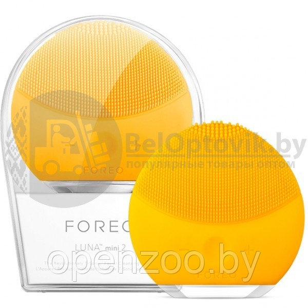 Вибрирующая силиконовая щетка для нежной очистки кожи лица Foreo LUNA mini 2 Фиолетовая - фото 8 - id-p117446923