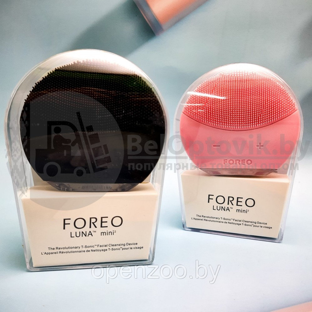 Вибрирующая силиконовая щетка для нежной очистки кожи лица Foreo LUNA mini 2 Фиолетовая - фото 10 - id-p117446923