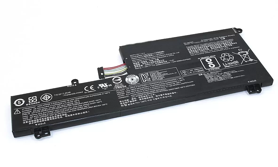 Аккумулятор (батарея) L16C6PC1 для ноутбука Lenovo Yoga 720-15IKB 11.52B, 6250мАч, 72Втч