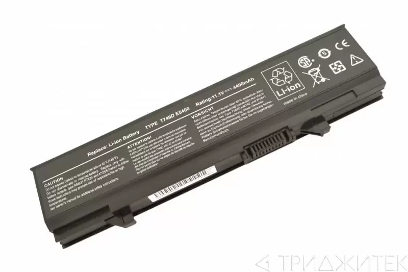 Аккумулятор (батарея) Y568H, RM668 для ноутбука Dell Latitude E5400, E5500, Е5410, Е5510, 5200мАч, 11.1B