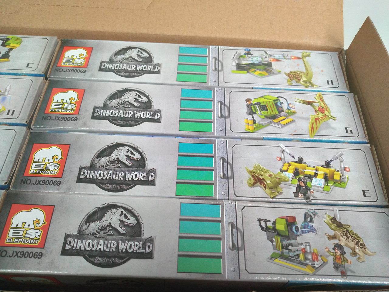 Конструктор "Dinosaur World" Парк юрского периода JX90069 140 деталей - фото 5 - id-p166237012