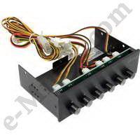 Панель 5.25, 6-ch. Fan Speed Controller Akasa AK-FC-08BKV2 FC.SIX