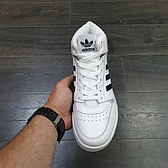 Кроссовки Adidas Drop Step Mid White Black, фото 4