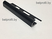Полукруглый уголок для плитки 12 мм, цвет черный матовый, 270 см, фото 1