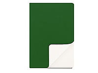 Ежедневник А5 с логотипом, недатированный, в гибкой обложке Soft Touch Зеленый Soft