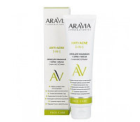 Крем для умывания + скраб + маска с АНА-кислотами Anti-acne 3-in-1 ARAVIA Laboratories