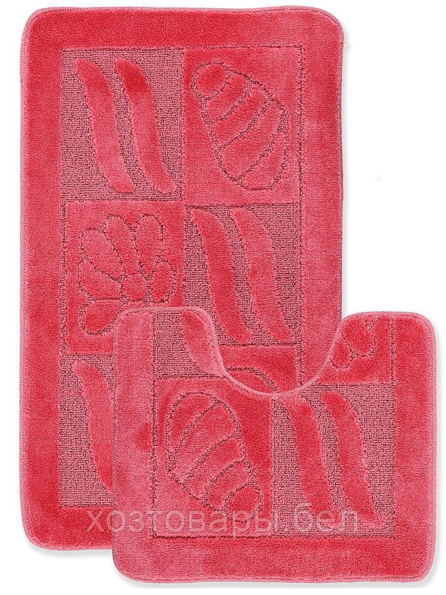 Набор ковриков для ванной EUROBANO SYMBOL 60*100+60*50 Розовый - фото 1 - id-p165712506