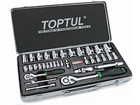 Набор головок 1/4", 1/2" 5-32мм 34предм. 6гр. метал.кейс (GCAD3402) (TOPTUL) GCAD3402 Набор головок 1/4", 1/2" 5-32мм 34предм. 6гр. метал.кейс (GCAD3402) (TOPTUL)
