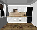 Прямая кухня из стандартных модулей на 2,5 метра, фото 2
