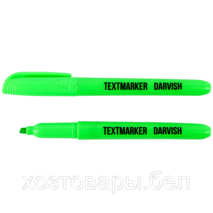 Маркер-выделитель на водной основе "Darvish" зеленый - фото 1 - id-p166326767