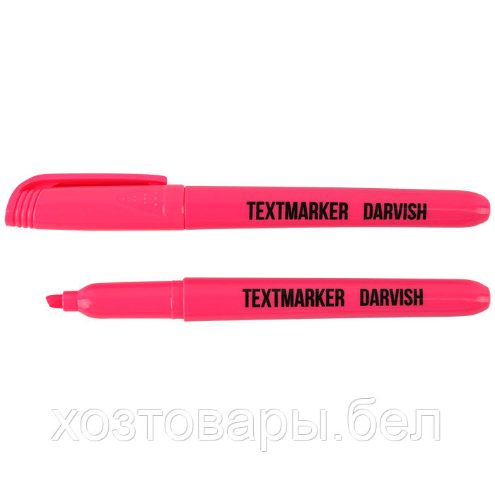 Маркер-выделитель на водной основе "Darvish" розовый - фото 1 - id-p166326769