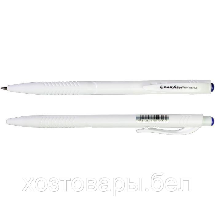 Ручка автоматическая синяя, корпус белый - фото 1 - id-p166328566