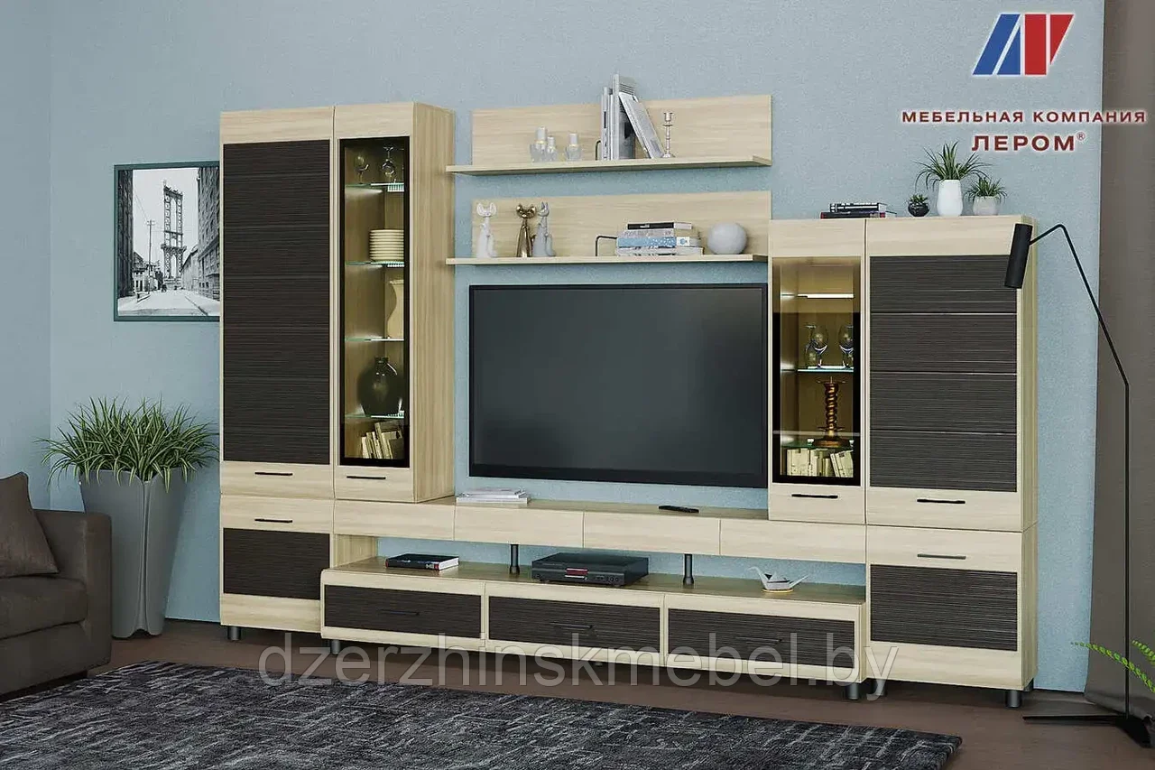 Комплект мебели для гостиной "Камелия" Вариант 1.Россия Лером - фото 7 - id-p166329055