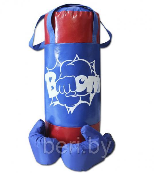 НБ-003 Набор для бокса, боксерская груша с перчатками, 60 см, тент - фото 1 - id-p166329533