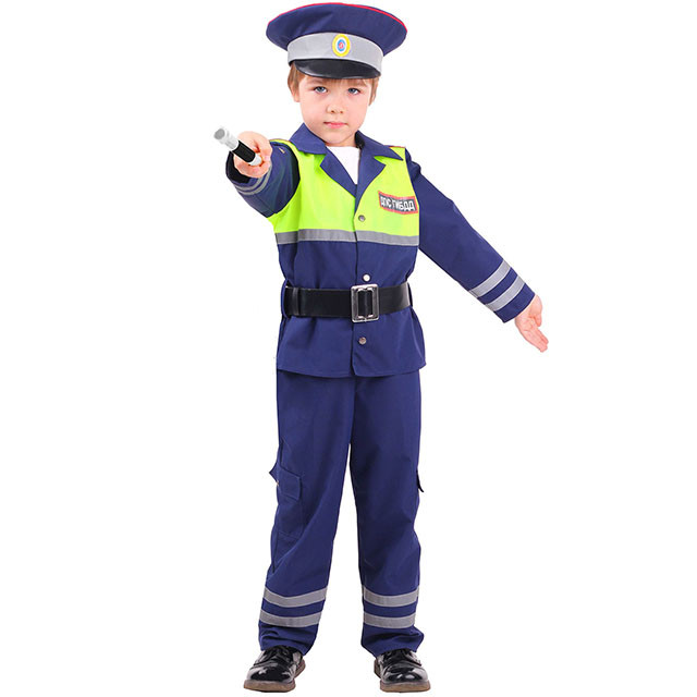 Карнавальный костюм Инспектор ДПС 7001 к-20 / Пуговка - фото 1 - id-p166334955