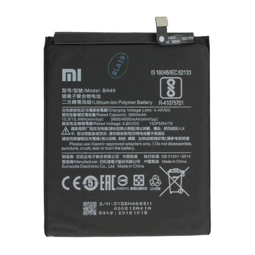 Аккумулятор для Xiaomi Redmi Note 8, Note 8T (BN46) оригинальный - фото 1 - id-p166335082