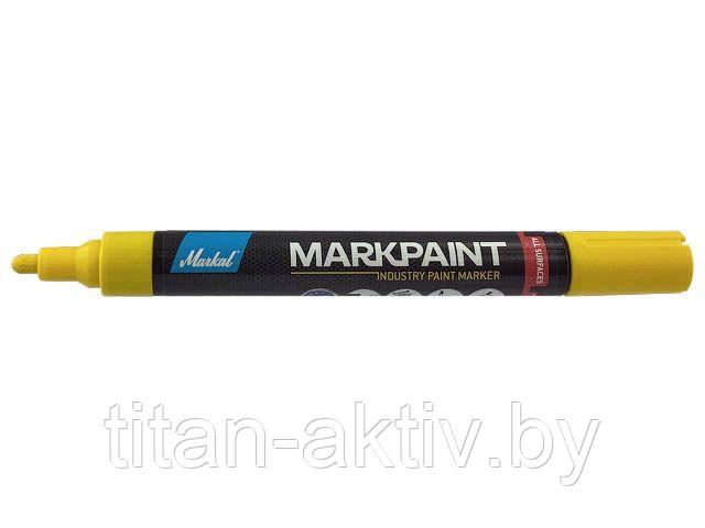 Маркер промышл. перманентный на основе жидк. краски MARKAL MARKPAINT ЖЕЛТЫЙ (Толщина линии 2 мм. Цве - фото 1 - id-p166337812