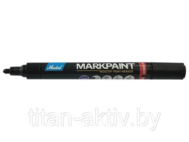 Маркер промышл. перманентный на основе жидк. краски MARKAL MARKPAINT ЧЕРНЫЙ (Толщина линии 2 мм. Цве