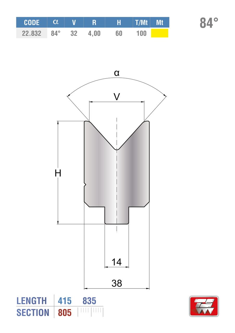 Матрицы 22.832 amada - фото 1 - id-p166343342