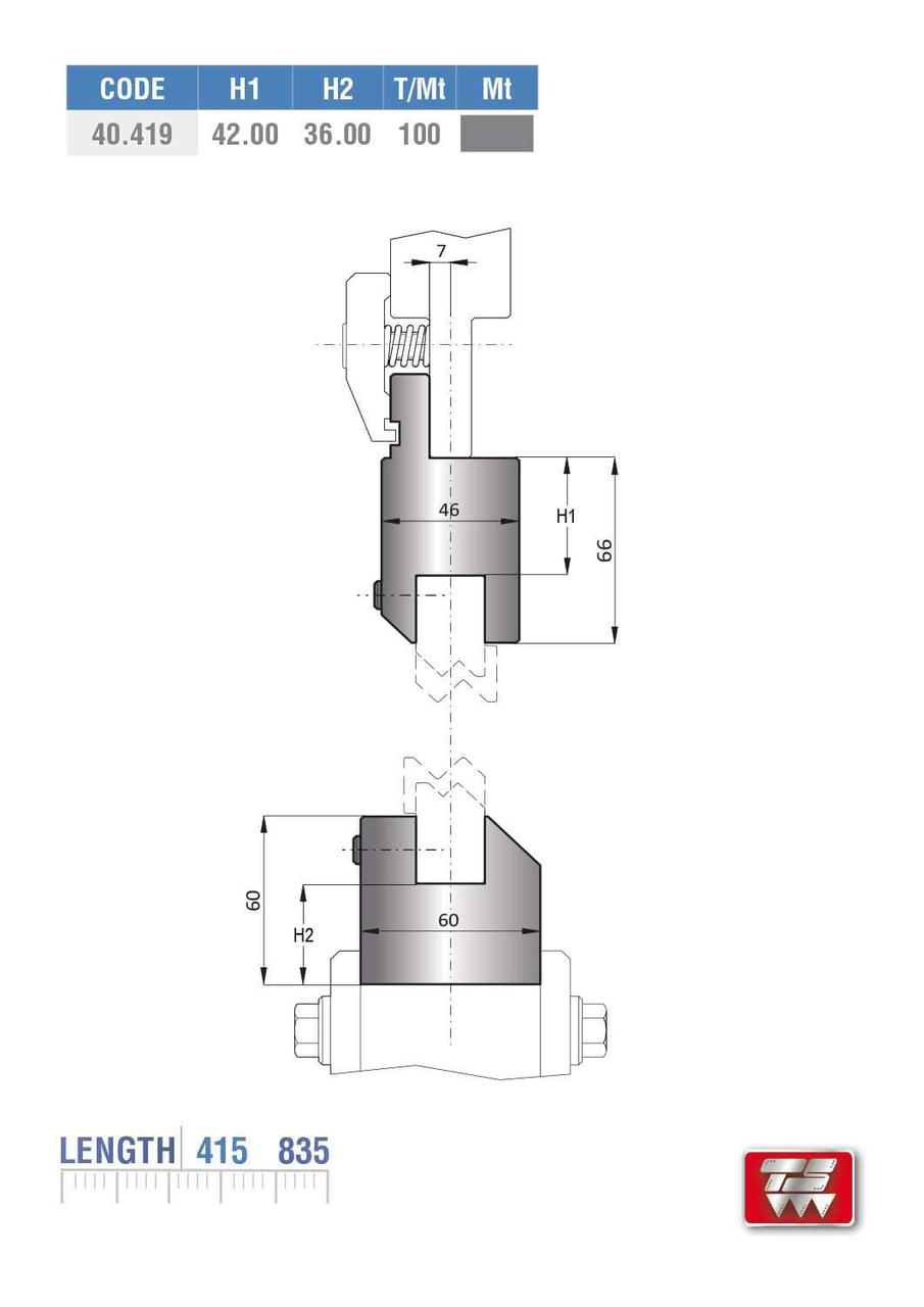 Z-гибка 40.419 amada