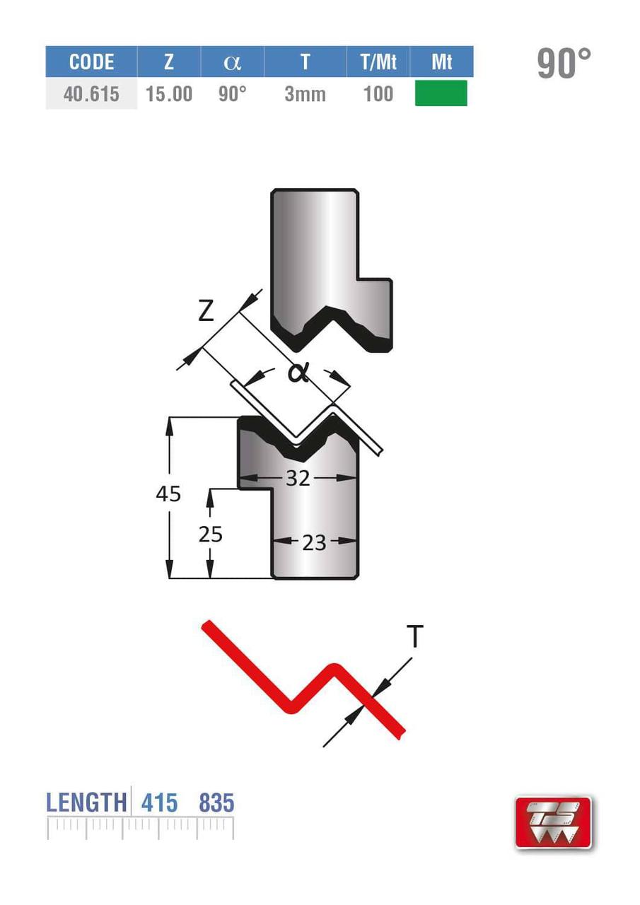 Z-гибка 40.615 amada