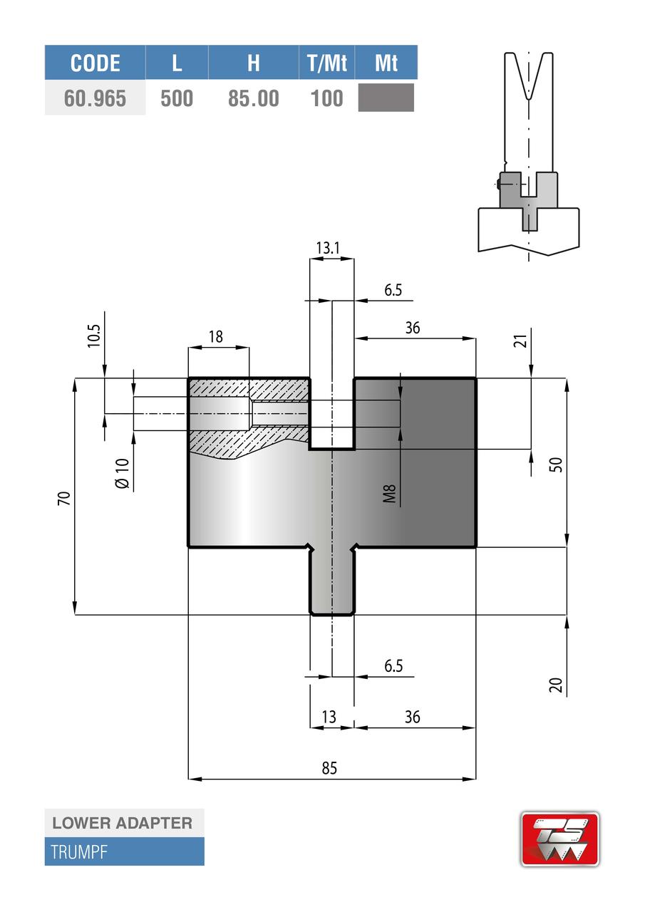 Адаптеры 60.965 trumpf