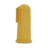 Щёточка прорезыватель на пальчик Mustard (в футляре) - фото 1 - id-p166353716