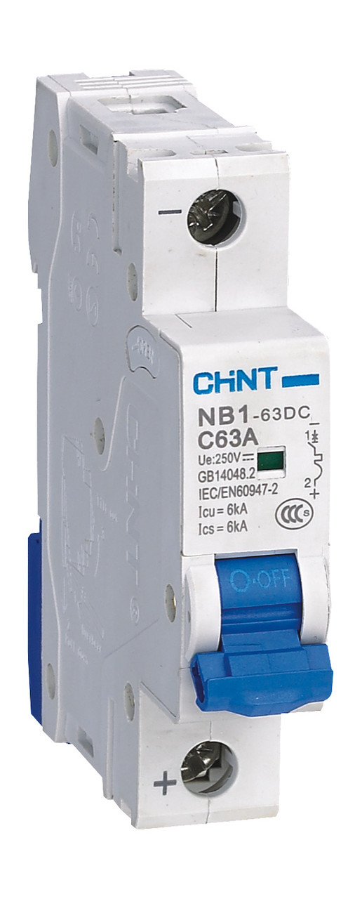 Авт. выкл. пос.тока NB1-63DC 1P C63A DC250В 6kA (R)(CHINT)