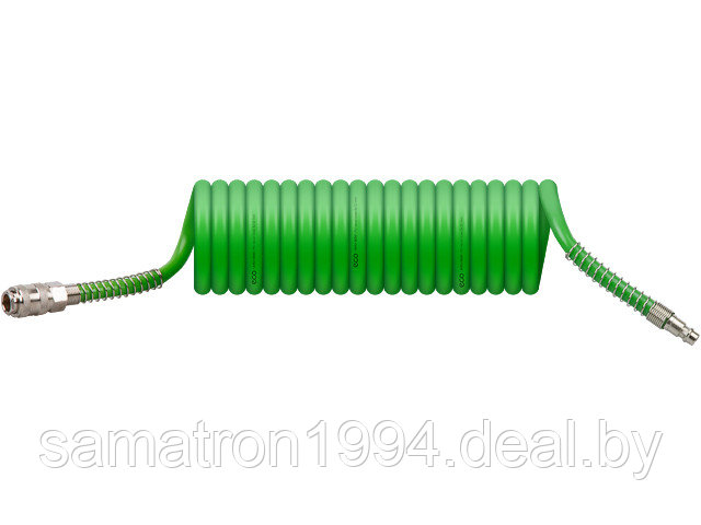 Шланг спиральный пневматический с быстросъёмными соединениями - фото 1 - id-p166358316