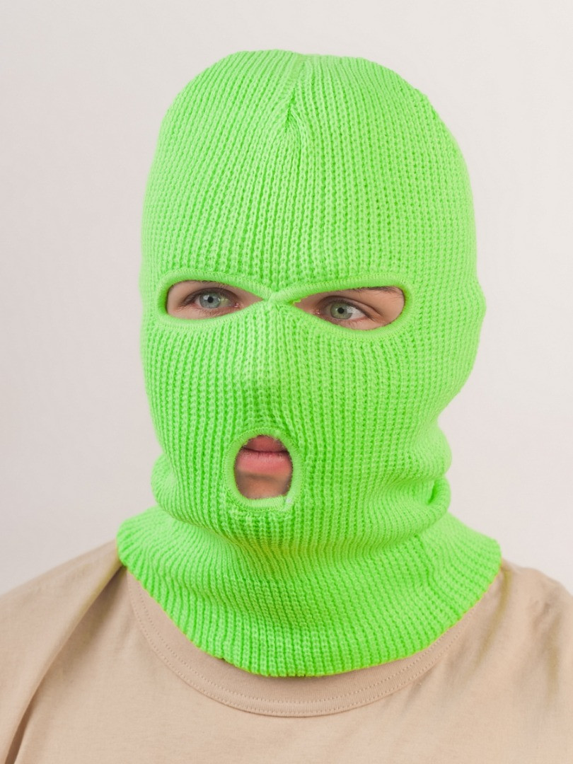 Балаклава (шапка-маска) зимняя Mint green. - фото 1 - id-p166363293