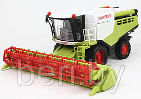 8889A-3 Комбайн детский уборочный инерционный Harvester (зелёный с белым), пластик, 35 см, от 3 лет