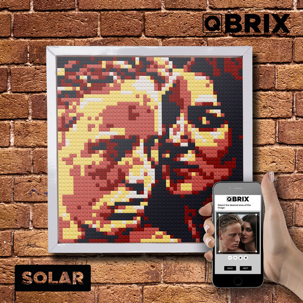 Фото-конструктор QBRIX Solar Diamond (21x30см, 22000 детали, 7 цветов, 18 часов сборки)