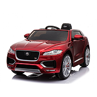 Детский электромобиль JAGUAR F-PACE LUX ( Красный автокраска)