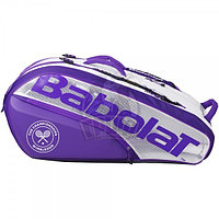 Чехол-сумка Babolat RH X12 Pure Wimbledon на 12 ракеток (белый/фиолетовый) (арт. 751205-167)