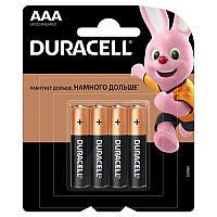 Батарейка Duracell Basic AAA (LR03) 4BL(работаем с юр лицами и ИП)