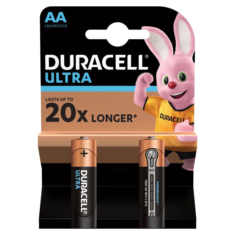 Батарейка Duracell UltraPower AA (LR06) алкалиновая, 2BL - фото 1 - id-p166374876