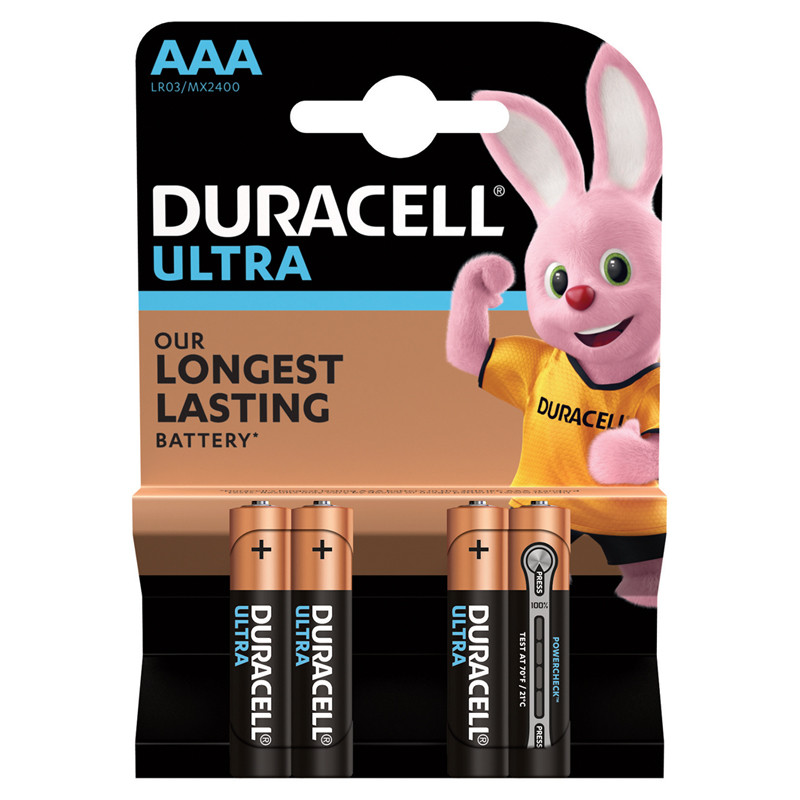 Батарейка Duracell UltraPower AAA (LR03) алкалиновая, 4BL - фото 1 - id-p166374878