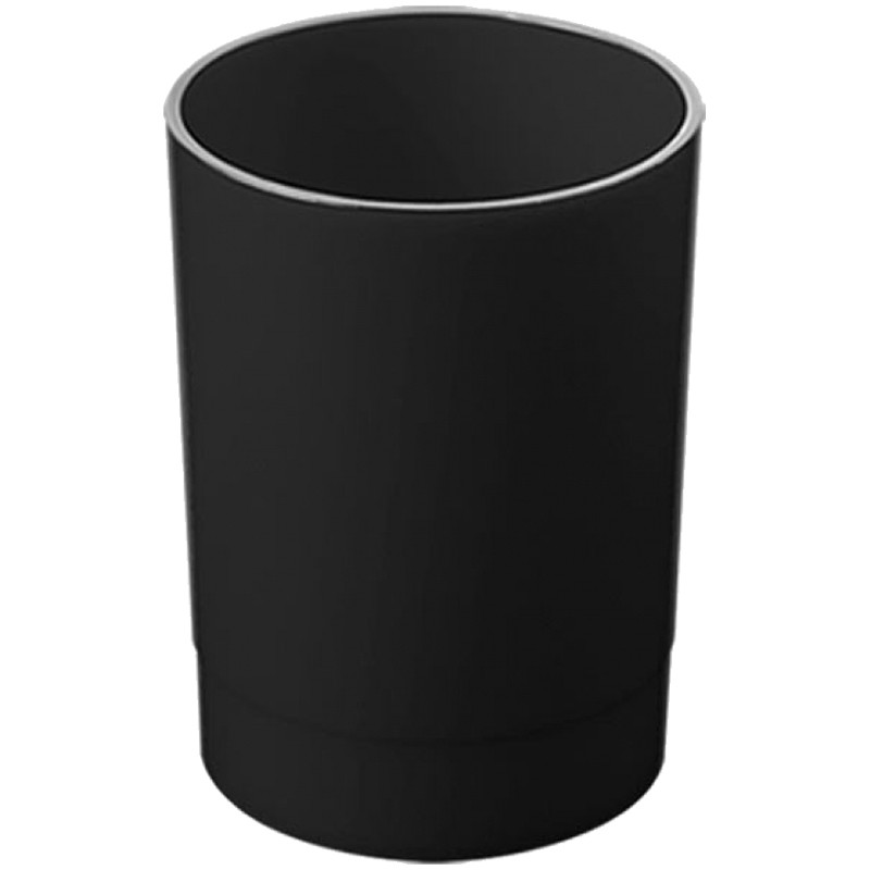 Подставка-стакан Стамм "Офис", пластик, круглый, черный ОФ777 - фото 1 - id-p166374881