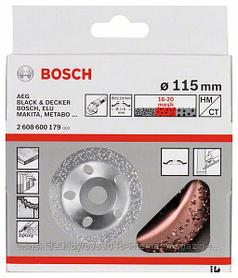 Твердосплавная чашка 115x22,23 мм (коническая / среднее зерно) BOSCH (2608600179)