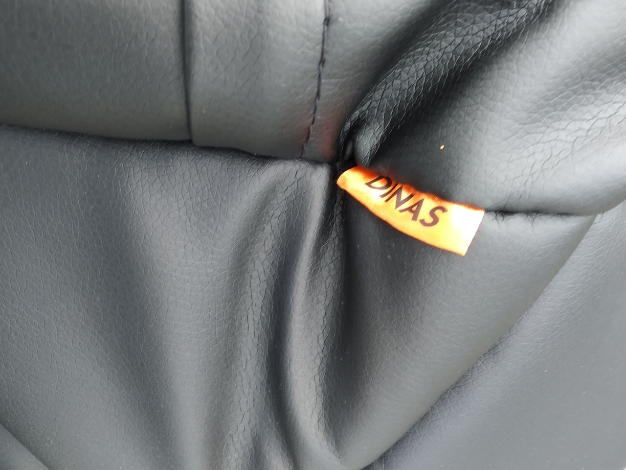 Чехлы на сидения Dinas Drive черные, РОМБ, синяя нить - фото 3 - id-p166419217