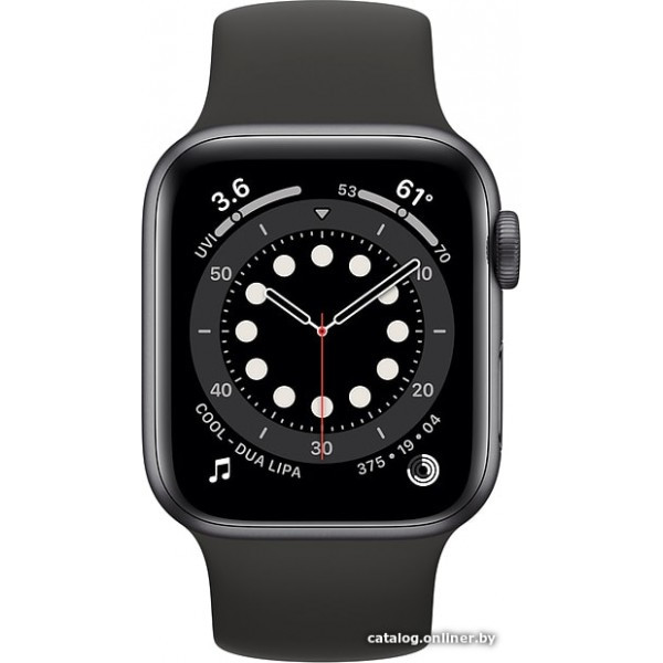 Умные часы Apple Watch Series 6 40 мм (алюминий серый космос/черный) - фото 3 - id-p166421530