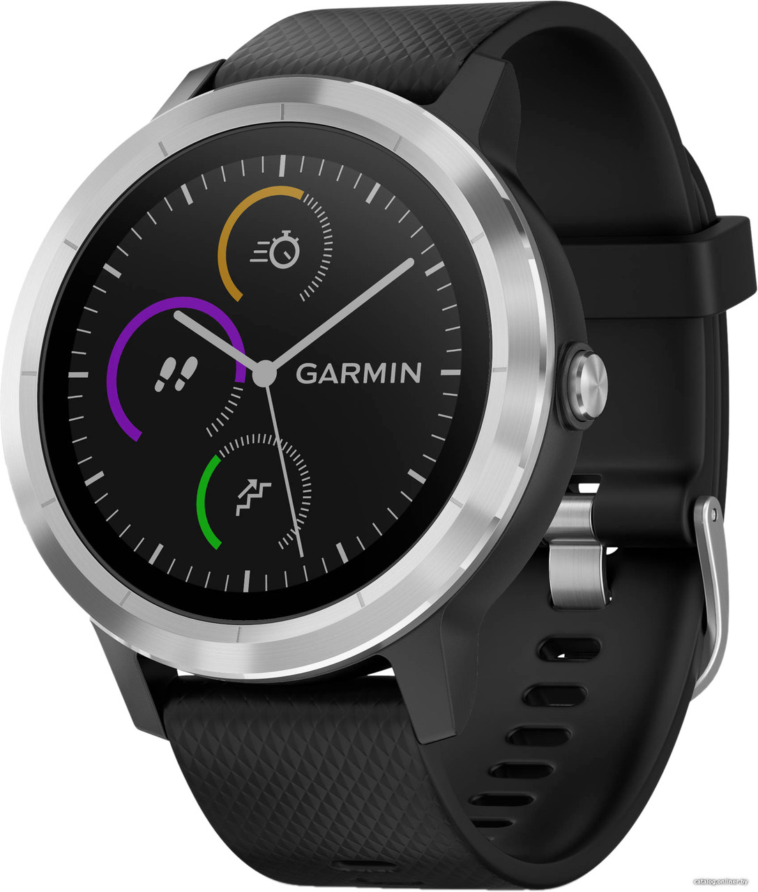 Умные часы Garmin Vivoactive 3 (серебристый/черный) - фото 1 - id-p166421537