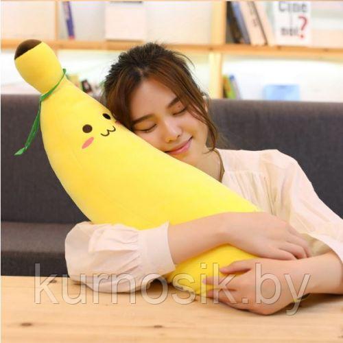 Мягкая игрушка Банан большой плюшевый 70 см - фото 4 - id-p166424271