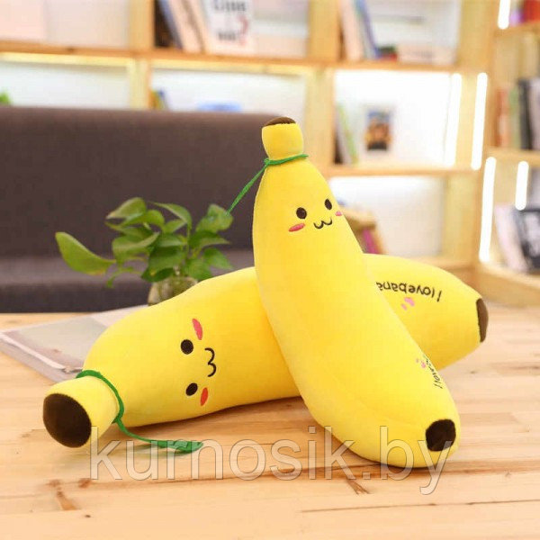Мягкая игрушка Банан большой плюшевый 70 см - фото 5 - id-p166424271